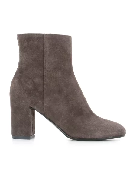 Buty do kostki Del Carlo skórzane szare