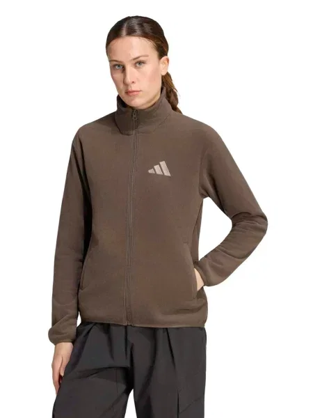 ADIDAS TERREX Funkčná flisová bunda ESS kaki / olivová biela
