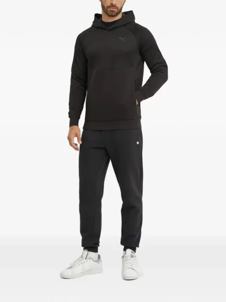 Hanorac cu glugă Puma cu imagine negru