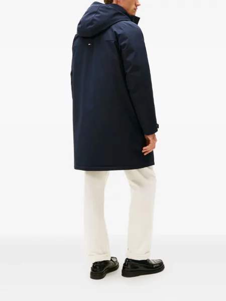 Zateplený kabát Tommy Hilfiger modrý