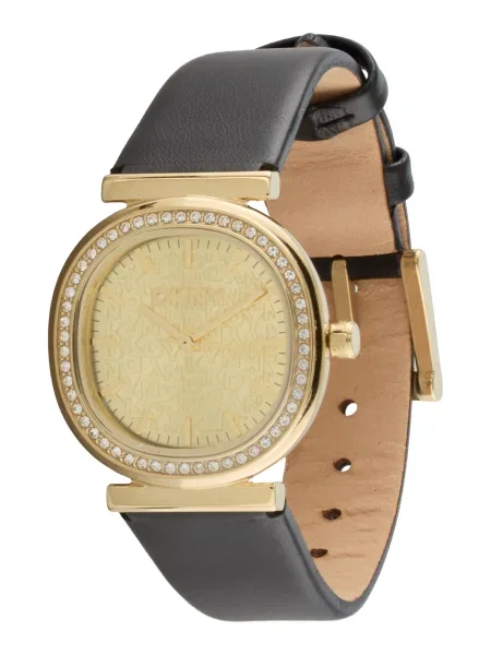 DKNY Ceas analogic Evening auriu negru