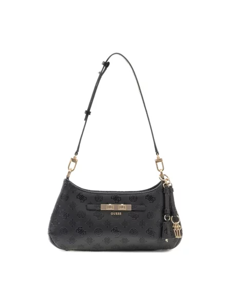 GUESS Geantă de umăr Guess Sac Bandoulière Carmella Black Logo' negru