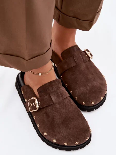 Sandály Big Star Shoes na platformě s nýty černé