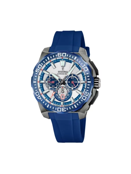 FESTINA Analogové hodinky Chronograph Chrono Bike stříbrná