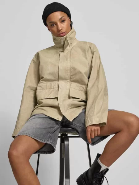 Kurtka z czystej bawełny z kapturem Victoria Beckham