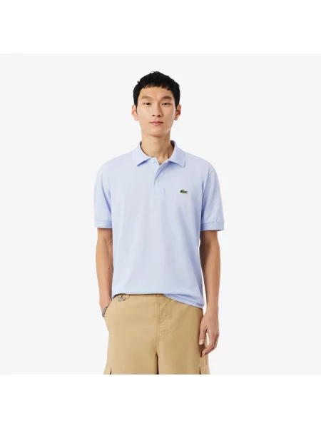 Классическое поло Lacoste голубое