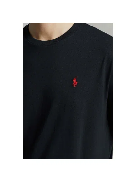 Polokošeľa Polo Ralph Lauren s výšivkou čierna
