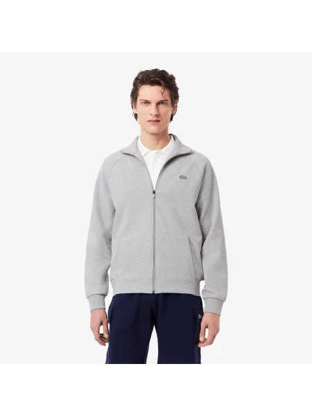 Lacoste Bluza Commuter Na Dwustronny Jersey szara
