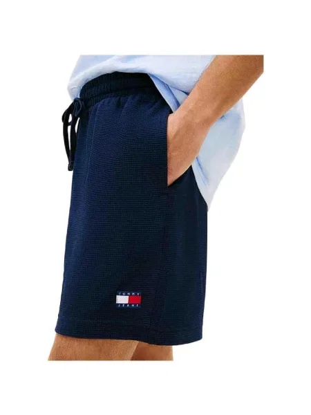 Pantaloni Tommy Hilfiger albastru