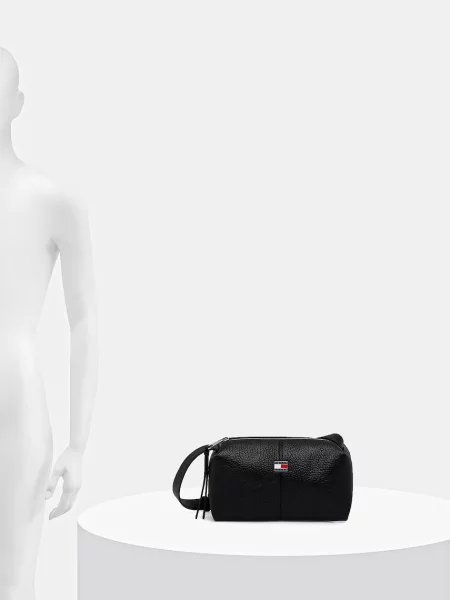 Tommy Jeans чанта crossbody дамска от имитация на кожа черно