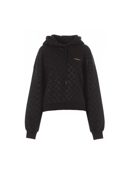 Bluza z kapturem Marcelo Burlon z kapturem czarna