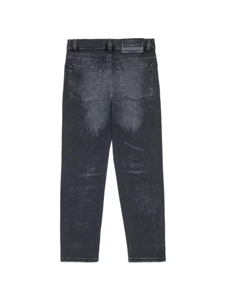 Jeansy straight leg dziecięce Diesel szare