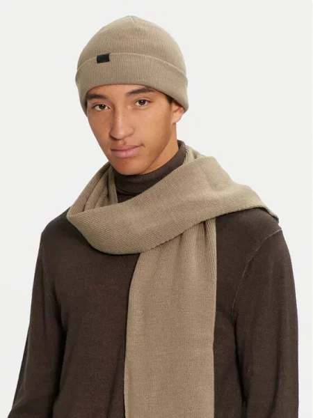 Set šal + kapa Jack&Jones bež