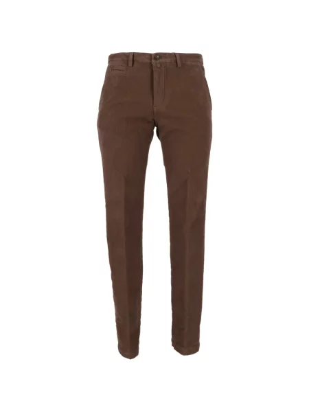 Pantaloni Briglia 1949 de catifea cord maro