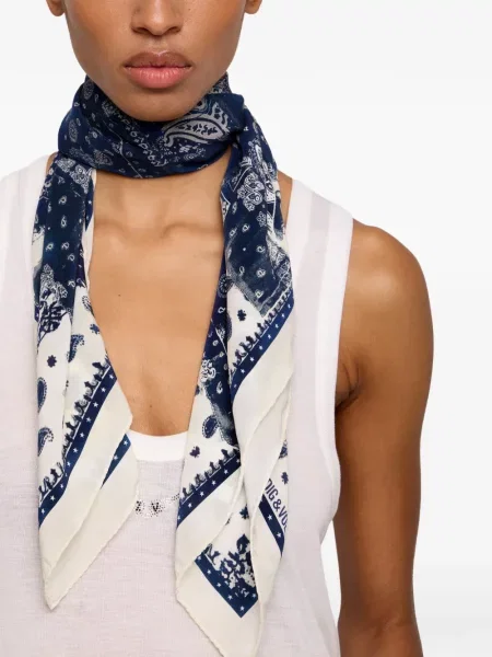 Fular Zadig&voltaire albastru