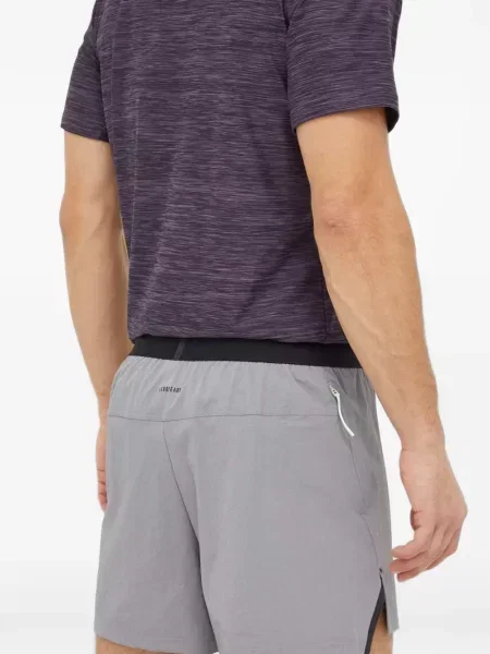 Csíkos tornaterem rövidnadrág Adidas nyomtatás kék