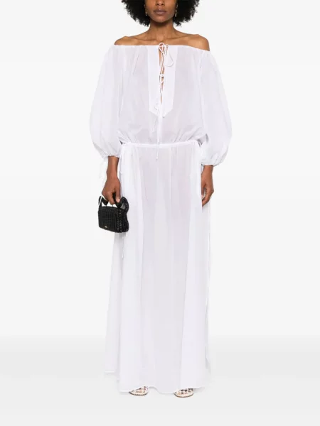 Rochie maxi The Andamane de costum alb