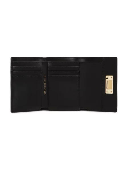 Tommy Hilfiger portofel pentru femei cu imitație de piele negru