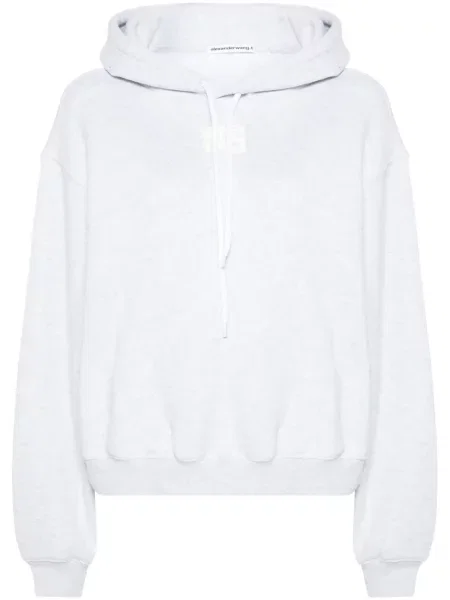 Hanorac cu glugă Alexander Wang cu imagine gri