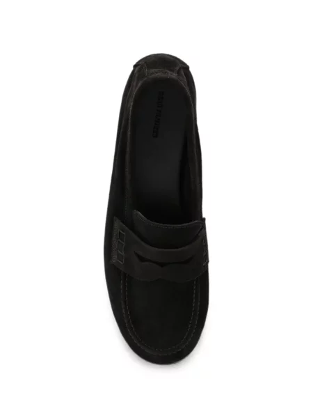 Pantofi loafer Dear Frances din piele de căprioară maro