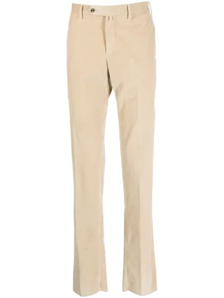 Pantaloni Pt Torino de catifea cord bej