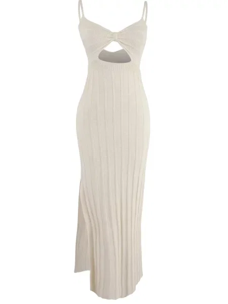 Trendyol Rochie tricotat alb