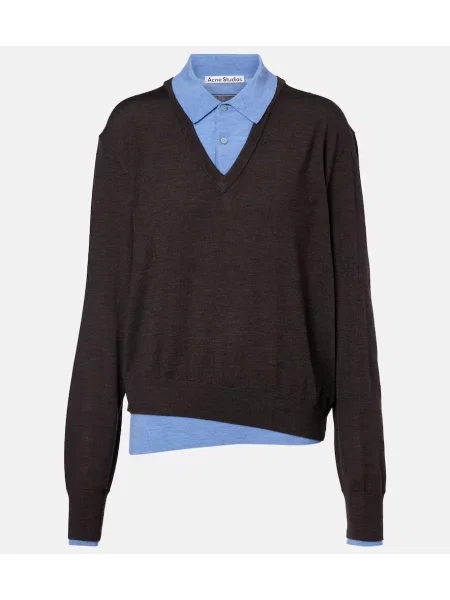 Pulover Acne Studios de lână maro