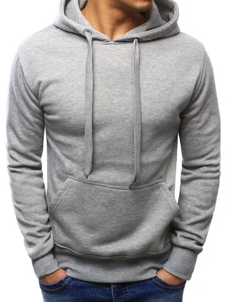 Суичър с качулка Dstreet сиво