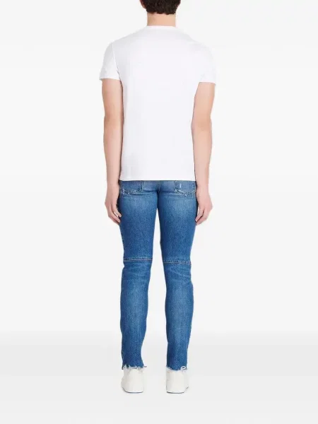 Tricou Balmain cu imagine alb
