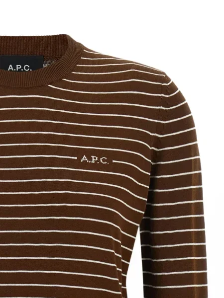 Pulover A.p.c. cu dungi maro