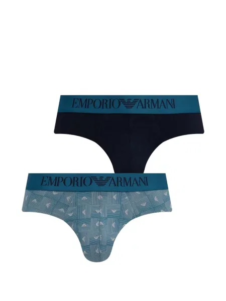 Chiloți multipac Emporio Armani cu imagine albastru