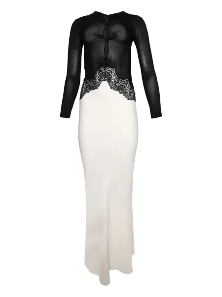 Lung rochie Christopher Esber din dantelă negru
