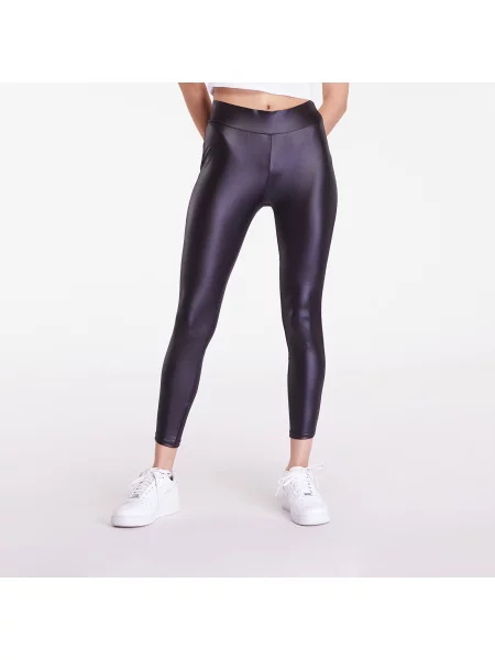 Leginsy Urban Classics Ladies Synthetic Leather Leggings Black XS czarne