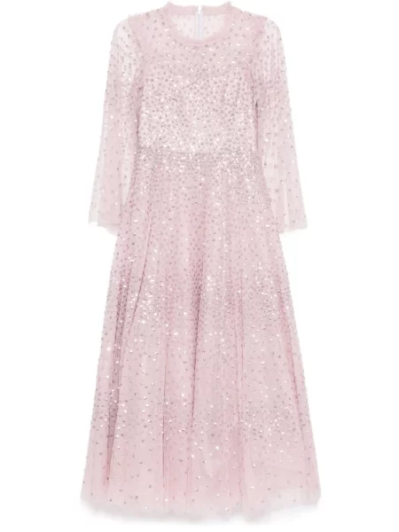 Rochie Needle & Thread cu buline roz