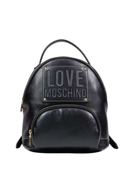 Rucsac Love Moschino cu autograf negru