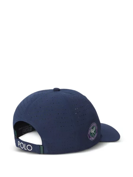 Șapcă Polo Ralph Lauren cu broderie alergare de in alb