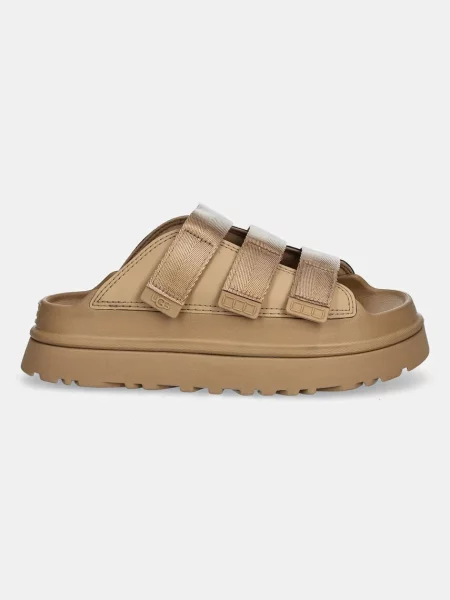 UGG klapki Goldenglow Slide na platformie brązowy