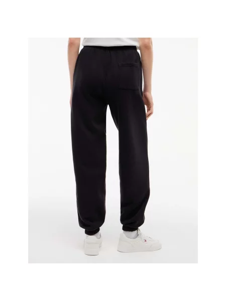 Tommy Jeans Pantaloni roșu intens alb negru