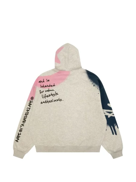 Hanorac cu glugă Aape By A Bathing Ape cu imagine gri