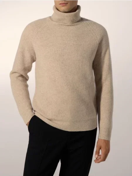 Шерстяная водолазка водолазка Reserved бежевая
