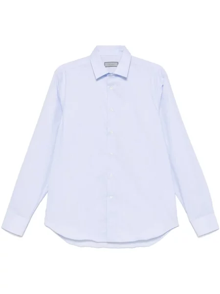 Pruhovaná košile Canali modrá