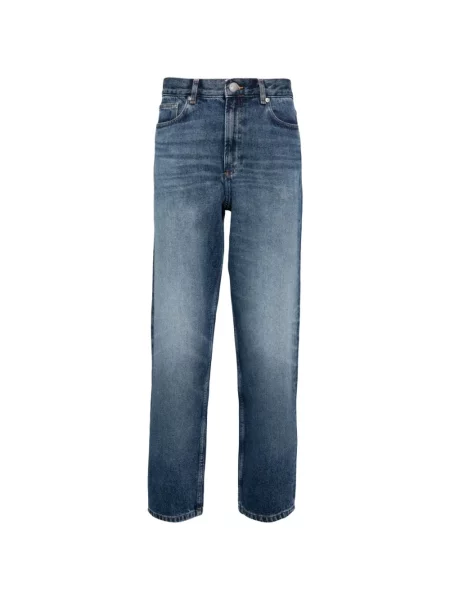 Jeansy straight leg A.p.c. z wysoką talią niebieskie