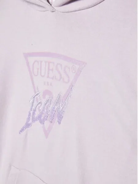 Úpletové šaty Guess fialové