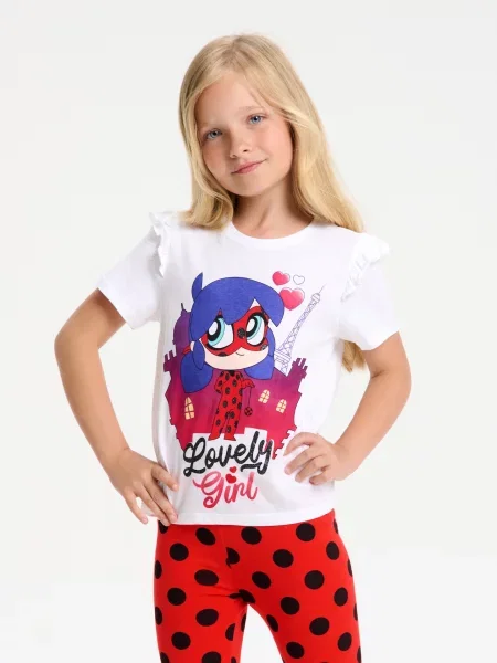 Sinsay Tričko Miraculous bílá
