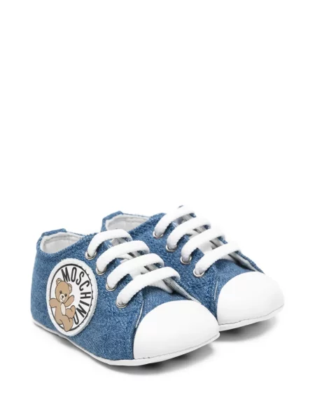 Sneakersy dziecięce Moschino niebieskie