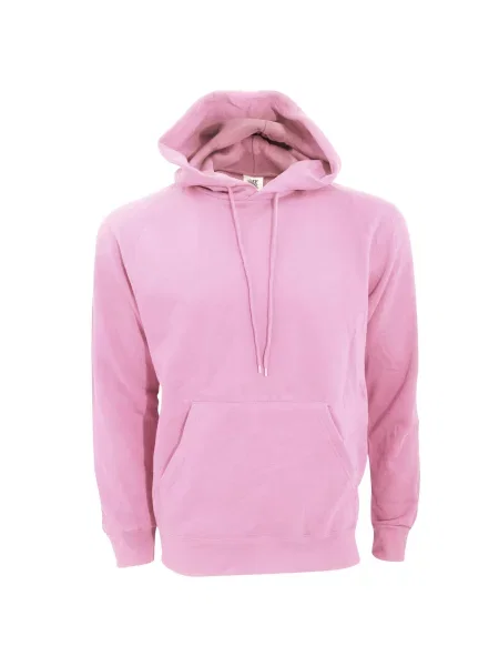 Gładka Bluza Sportowa Przez Głowę Kaptur różowa