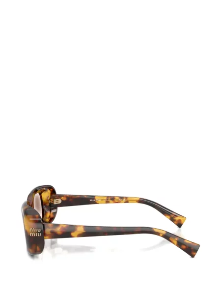 Правоъгълни слънчеви очила Miu Miu Eyewear кафяво