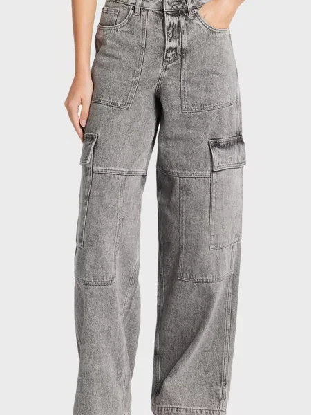 Широкие джинсы Michael Kors серые