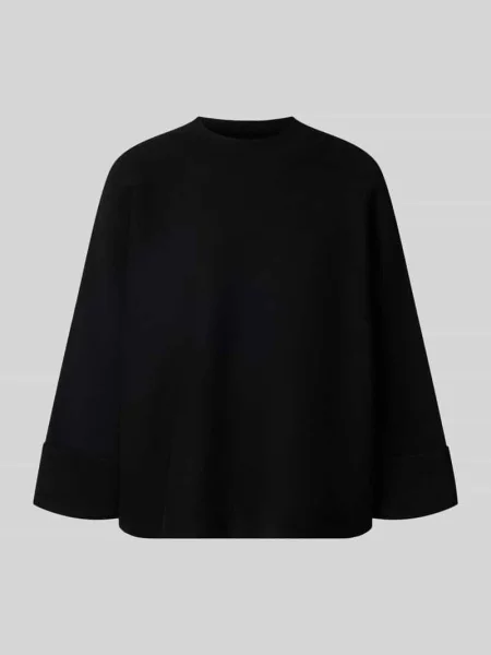 Sweter z dzianiny o kroju relaxed fit z mieszanka model OKTOBER' Comma czarny