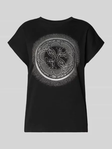 Guess t-shirt 4G czarny